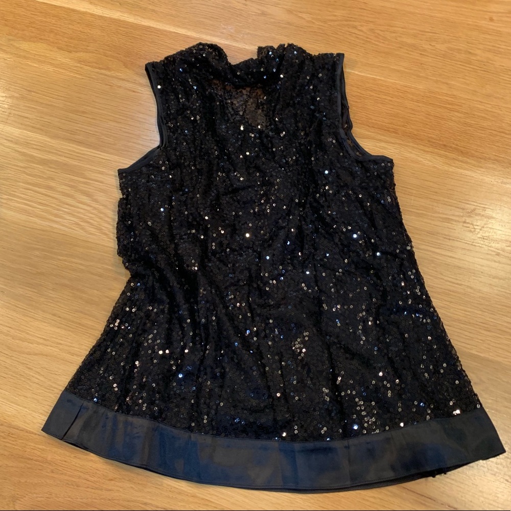 Calvin Klein Sequined Sleeveless Top Tank Size L - Picture 6 of 6